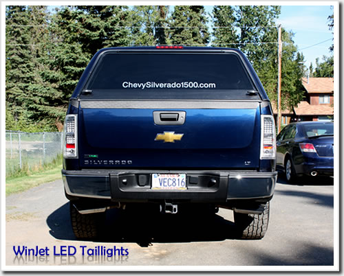 WinJet 2007-2011 Chevy Silverado LED Tail Lights